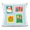 Stupell Industries Vintage Christmas Postage Stamps Decorative Printed Pillow design by Carrie Cantwell, 18 x 7 x 18
